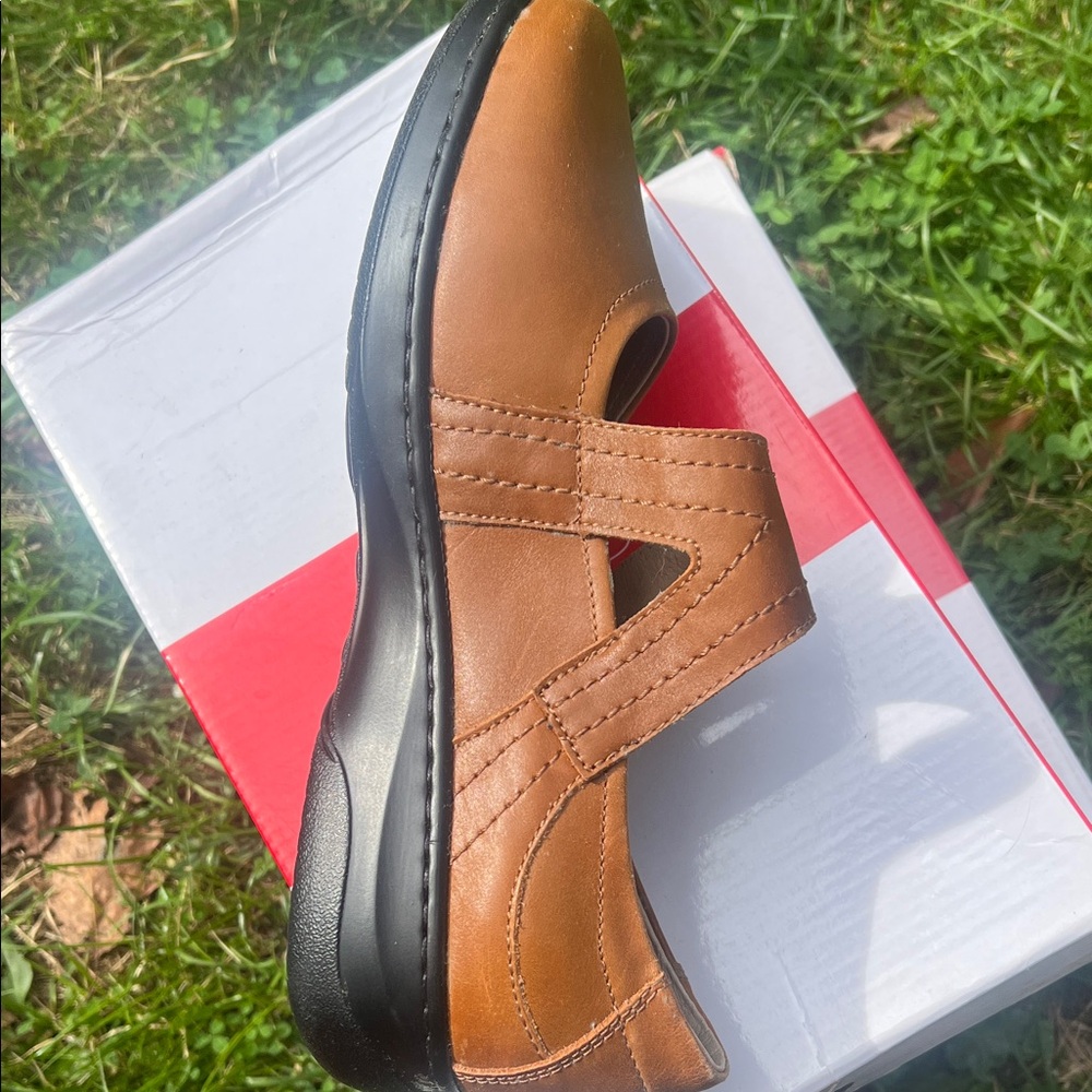 Propet Women's Brown Flats with Velcro enclosure - Picture 3 of 3